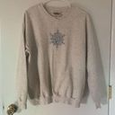 Northern Reflections Vintage  Snowflake Crewneck Sweatshirt M - Granny Oversized Photo 0