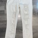 Guess Women's Ripped Ordeal Cropped Skinny Jeans White Size 24 Photo 3