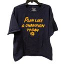 Champion Notre Dame Fighting Irish Football TShirt Blue Play Like A  XL Photo 0