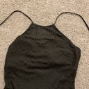 SO Vintage Halter Black Lace 1pc Swimsuit Bathing Suit Beach Summer Y2K sz XL Photo 1