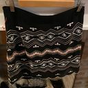 Harper  Size Small Black Mini Skirt Boho Quilted Threading Photo 3