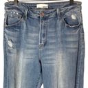 Vervet  Women’s Super High Rise Wide Leg Crop Jeans Size 31 with Seam Detail Photo 2