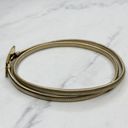 The Bar Vintage Gold Tone Buckle Coil Stretch Cinch Belt Size Small S Photo 1