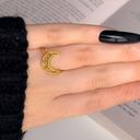 The Moon cute ring | size 7 | high quality | aesthetic | sacred geometry | witchy | Photo 9