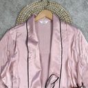Mulberry THXSILK Women’s 19 Momme Mini Robe 100%  Silk Lotus Pink Size M Photo 2
