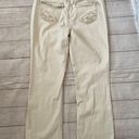 D Jeans women 16 cotton blen w/embroidered back pockets cream color Photo 9