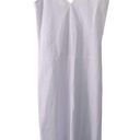 Stone & Sky White Linen Blend Minimalist Coastal Maxi Dress Small Photo 2