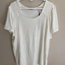 Tahari T  Woman NWT 3XL White Flutter Sleeve Short Sleeve Top Plus Size Tee Photo 1