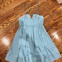 Abercrombie & Fitch Abercrombie Blue Babydoll Mini Dress Photo 2