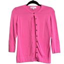 Isaac Mizrahi  for Target Womens Pink Button Up 100% Cotton Cardigan Size XS Photo 0