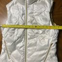 Nike  Reversible White And Gold Goose Down Vest Womens Size Medium Photo 8