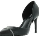 DKNY NEW  Womens Rosetta Leather Logo Pumps BLACK Photo 1