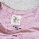 Chaser  Dusty Pink Ruffle Sleeve Long Sleeve Top Women's Medium NWT Mauve Photo 3