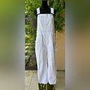 Good American  White Denim Overalls Photo 2