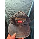 Levi's Vtg Levi’s Denim Strapback Hat Cap Blue Jean Bill Embroidered Photo 7