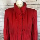 Edge 1980s The Waters  Vintage Red Quilted Down Puffer Coat size small Photo 4