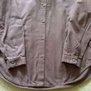 Lululemon  Women's Full Day Ahead Shirt Antique Bark Flannel Button Up Sz 8 Photo 3