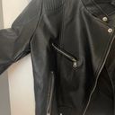 Black Leather Jacket Size L Photo 1