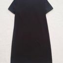 DKNY Black Studded Neck Short Sleeve Shift Dress Photo 1