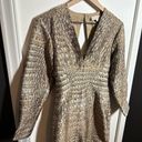 Stella McCartney  Runway Crocodile Jacquard V-Neck Open Back Slit Dress Size 2 Photo 5