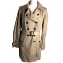 Jones New York  Tan Double Breasted Belted Trench Coat Photo 69