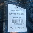 American Eagle High-Rise Patch Jean Mini Skirt Photo 3