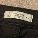 Abercrombie & Fitch High Waisted Black Jean Shorts Photo 2