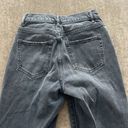 PacSun  high rise straight jeans. Cut outs. Color- black denim. Size- 22 Photo 4