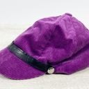 LRL Lauren Ralph Lauren Purple Corduroy Women's Newboy Cabbie Hat OS Y2K 90s Photo 2