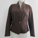 ZARA  100% Wool Brown Tweed Riding Equestrian Jacket Blazer Elbow Patch Medium Photo 1