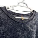 We The Free  People Milan Crushed Velvet Top Gray Size M Long Sleeve Loose Fit Photo 4