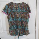 Robert Graham Women's  Size XL Multi-Color Paisley Blouse Photo 4