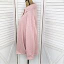 7th Ray  Cable Knit Button Front Shirt Jacket Shacket Pink Small Photo 2