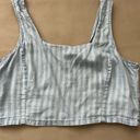 Thread and Supply  Denim-look bustier women’s Crop top L Photo 7