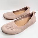 FitFlop  Allegro Tonal Knit Ballet Flat Womens Size 7.5 Pink Beige Slip On Photo 2