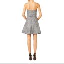 Hunter Bell  Womens Size 4 Grace Dress Strapless Cocktail Gray Silver Mini Gown Photo 14