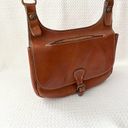 Patricia Nash  Heritage Collection Cognac Smooth Leather London Saddle Crossbody Photo 39