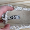 ZARA  |Woman Canvas Silver Toe Espadrilles sz 38 Photo 3