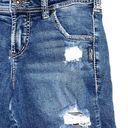 Silver Jeans Sam Dark Wash Distressed 6” Bermuda Denim Shorts Photo 3