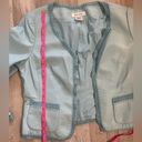 Nine West Vintage  Leather Jacket Powder Blue Size Large. Photo 11