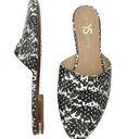 Parker Yosi Samra  Mules Gray Snake Embossed Leather Open Back Flats Women’s Sz 7 Photo 0