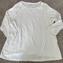 Coldwater Creek Naturals By  Organic Cotton White Long Sleeve T Shirt Size 3X Photo 0