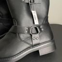 Torrid Harness Midshaft Moto Bootie Black Faux Leather Boots Size 11 Extra Wide Photo 3