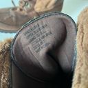 Rock And Candy  Danlea Winter Boot Faux Suede Faux Fur Lace Up Mid Calf Brown 9.5 Photo 4