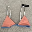 Tavik swim Tavik Orange Zeppelin Colorblock Triangle Bikini Top Photo 2