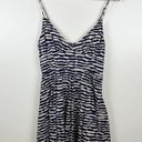 JACK  Blue and White Striped V-Neck Spaghetti Strap Cotton Sundress Size Medium Photo 2