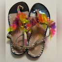 Betsey Johnson  Alanni Black Embellished Flower Sandals
Women's Size 7 Photo 1