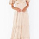 Show Me Your Mumu Nicole Maxi Dress in Champagne Luxe Satin S NWT Photo 3