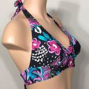 Anne cole  black floral bikini. XS. NWT Photo 10