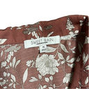 Sweet Rain  Floral Mauve Beige Tie Top Size XL Photo 3